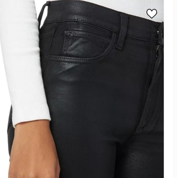 Joe's Charlie Coated Black Jeans. Size 26 - Picture 3 of 6